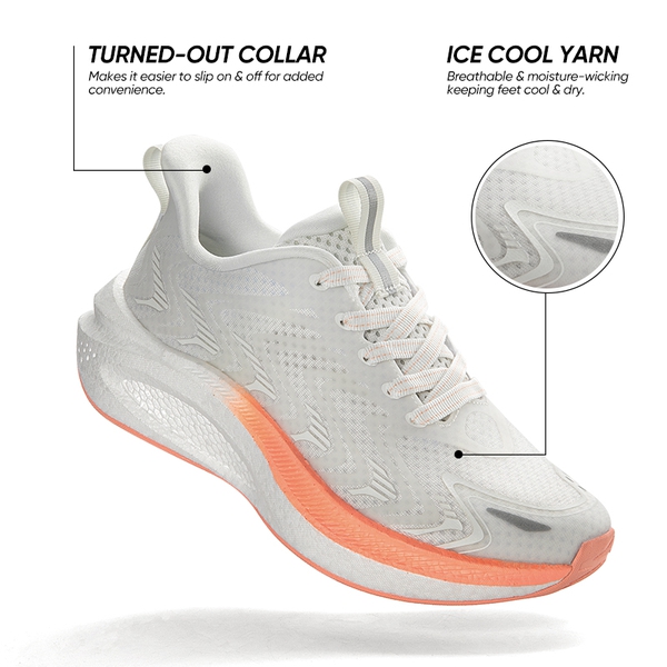 [FlyLife] Women's Breathable Athleisure Sneakers - BEIGE - 2